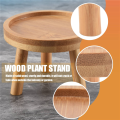 3X Wooden Plant Stand Flower Pot Base Holder Stool High Stool Balcony Succulent Round Flower Shelf for Indoor Outdoor. 
