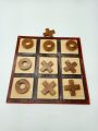 Wooden High Quality Tic Tac Toe Cross Circle Game With Foam Cross Circle For Kids. 