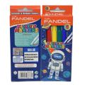 BEAUTIFUL FANDEL SPACE WASHABLE MARKER COLORS 6PCS SET FOR KIDS / STATIONERY FOR KIDS. 