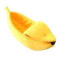 Banana Cat Bed House Cozy Cute Banana Puppy Cushion Kennel Warm Portable Pet Basket Supplies Mat Beds For Cats & Kittens. 
