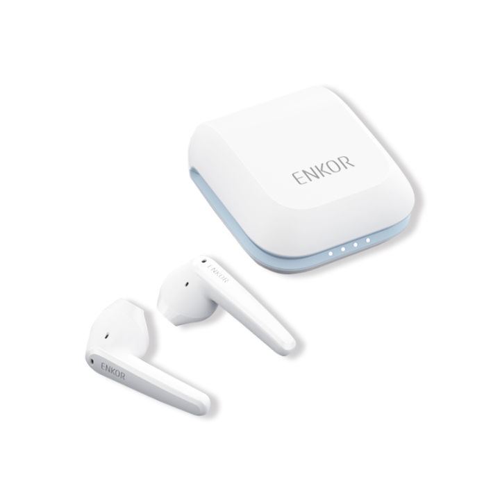 Enkor Lilypods Dual Mic TWS Bluethooth Earbuds Noise Cancelling Dual mic noise reduction Bluetooth headset