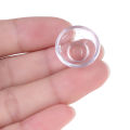 17Pcs/Set 1:12 Dollhouse Miniature Transparent Tableware DIY Pretend Play Toys. 
