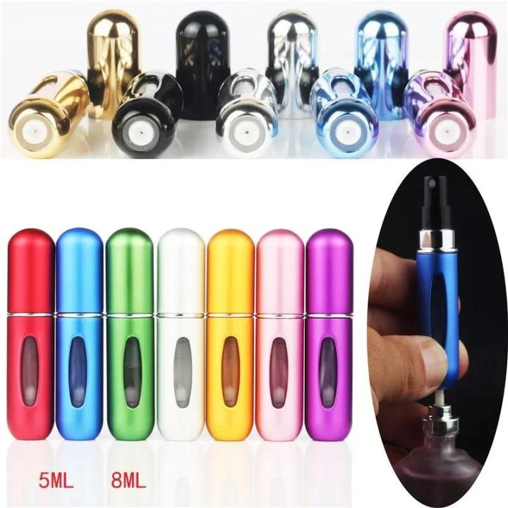 Portable Refillable Mini Perfume Bottle Portable Cosmetic Bottle Spray Bottle Atomizer Spray Container Travel Bottles 8ml /5ml