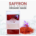 Saffron Skin Polish Organic Face Mask - 120g, Brightening & Exfoliating Mask for Glowing Skin, Reduces Dark Spots, Nourishes & Smooths Skin, Hydrating & Refreshing Formula for All Skin Types. 