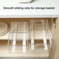 Drawer Sliding Rails Bin Tracks Pullout Organizers Storage Tool Retractable Rail DIY Kitchen Drawer Rail For Storage Basket. 