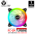 FANTECH FC 124 Turbine RGB Ring Colorful LED Silent Cooling Fan. 