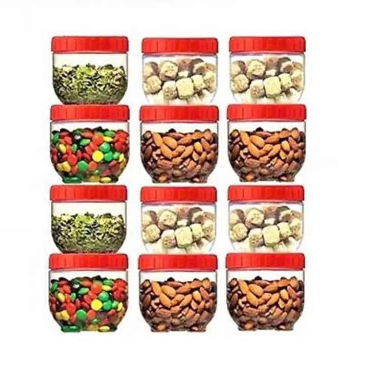 Pack%20of%204/8/12%20Multipurpose%20Interlock%20Food%20Spices%20Sauce%20Storage%20Jars%20300ml%20Refrigerator%20Container%203x3%20inches%20-%20Image%204