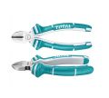 TOTAL 180mm Diagonal Cutting Pliers with Two Color Handle THT130706P. 