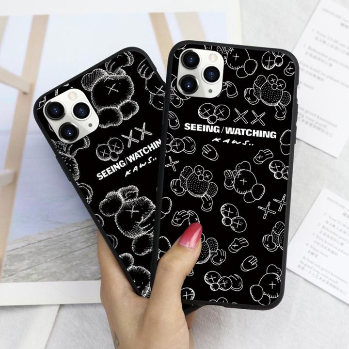 For Infinix Hot 11 11s original niche black Kaws phone case