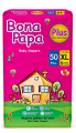 Bona Papa Plus Diapers - Plus Junior Pack XL Size 5 - 50 Pcs - 11 to 25 KG. 