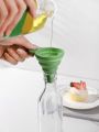 silicone funnel foldable-Funnels Filter-funnels for kitchen-collapsible silicone foldable funnel-Funnels Hopper-Funnel Flexible-Funnels for Filling Small or Mini Bottles. 