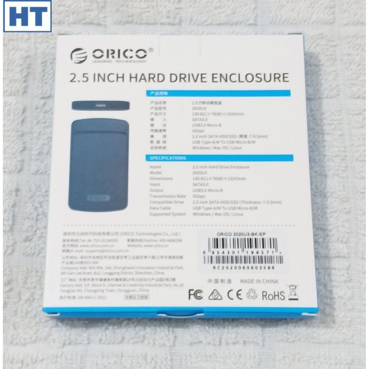Orico%20External%202.5%20inch%20Hard%20Drive%20Enclosure%20(2020U3)%20-%20Portable%20-%20SATA%20III%20to%20USB%203.0%20-%20ABS%20Plastic%20Case%20-%20for%20HDD%20or%20SSD%20-%20Original%20with%20S/N%20-%20Image%203
