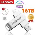 Lenovo U Disk 16TB USB 3.2 High Speed Pen Drive 8TB 4TB Transfer Type-C Memory Card SSD Pendrive Flash Drive Memoria USB Stick. 