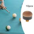 10 Pieces Billiards Cue Tip Repair Indoor Game Snooker Pool Cue Tip Pool Cue Tips for Snooker 13MM. 