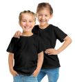 The HR Clothing Summer Plain Black T-shirt For Kids / Soft & Comfortable Round Neck Black T-shirt / Cotton Jersey T-shirt / Half Sleeve T-shirt For Kids. 