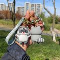 Animal Small Raccoon Keychain Super Cute Cartoon Red Panda Girl Backpack Decoration Women Keychain Children's Gifts Wholesale. 
