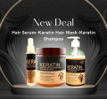 keratin Brazilian Nut Shampoo Hair Mask & Hair Serum Deals 500ml. 