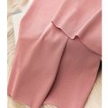 Ice Silk Wide-Leg Pants Women Cool Sweatpants Summer Thin Pleat Loose Straight Pants Office Lady Casual Drawstring Long Trousers. 