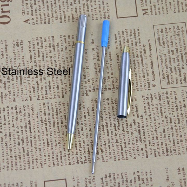 Smooth writing  Metal ballpoint pen Durable Small-sized  Metal pen Fine rod pen Smooth writing Small-sized Rotating pen for Office School Business use Office  use 