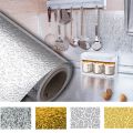 Aluminium Sheet Self Adhesive Oil-proof Waterproof Aluminum Foil Sticker Roll for Stove Cabinet Wall DIY Wallpaper - 40x200 cm. 