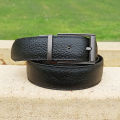 Double Sided Black Premium Dress Leather Belt For Men. 