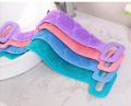 Silicone Body Scrubber Bath Belt For Men And Women Exfoliating Back Washer Shower Strap With Massage Nubs. 