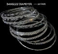 BANGLES / CHORIAN SET OF 13 FOR GIRLS IMPORTED SILVER QWIS-435-20 QUALITY WEB STORE. 