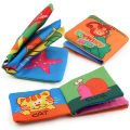 PinShang High-contrast 3d Baby Cloth Book Folding Animal Digital Cognition English Early Education. 