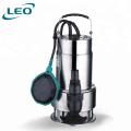 LEO XKS-750SW , 750 WATT / 1.0 HP  STAINLESS STEEL DIRTY WATER SUBMERSIBLE PUMP WITH FLOAT SWITCH FOR AUTOMATIC OPERATION, EURPEON STANDARD WATER PUMP. 