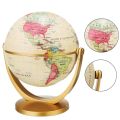 Retro Rotating World Globe Earth Antique Home Office Desktop Decor Geography Educational Learning Map School Supplies. 
