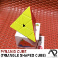 Pyramid Cube Toy Genius Playing Triangle Cube in Pyramid Shape. 