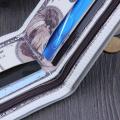 Us Dollar Bill Wallet Brown Leather Wallet Bifold Credit Card Photo. 