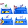 Educational Toys, Alphabet Learning Toys Flash Card Game for Toddlers 3 4 5 Year Old Preschool Matching Letter Spelling Reading Games for Kids 3-8 Years Old Boys Girls Birthday Christmas Gift. 