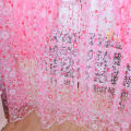 【wenfangdianpu】(NEW)Home Window By Room Decoration Pastoral Sunflower Divider Sheer Voile Curtain. 