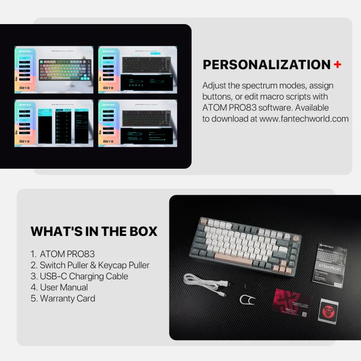 FANTECH%20ATOM%2083%20Wireless%20Mechanical%20Keyboard%20Hot%20Swappable%20Customisation%20Via%20Software%20RGB%20Lights%20Triple%20Mode%20Connectivity%20-%20Image%207