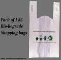 Pack of 1 KG Biodigradable Plastic Shopping Bags 17x23. 