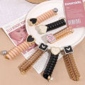 Love Straight Phone Line Hair Rope Women High Elasticity Durable Tie Ponytail Rubber Band Premium Feeling Headband Hair Decoration Leather Sleeve. 