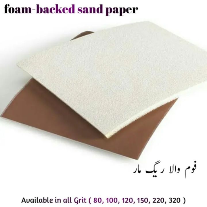 2 pcs Foam-backed Sandpaper / Emery paper / Regmar available in different Grits