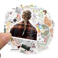 50PCS Taylor Swift Music Album Folklore and Evermore Graffiti Stickers Waterproof Stickers For Computer Suitcase Decoration.