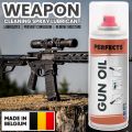 Weapon Cleaning Spray Lubricant - Perfects GunOil 200ml Made in Belgium. 