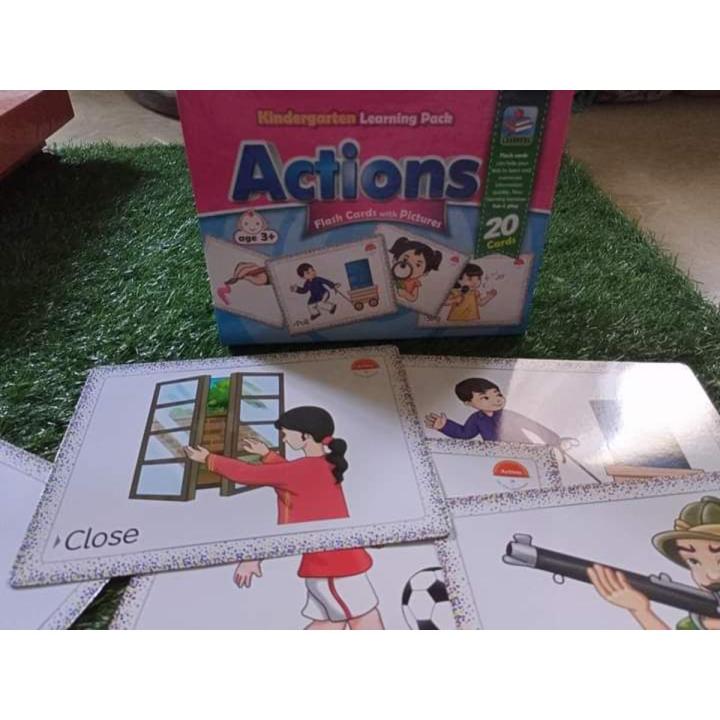 Action Words Flash Cards