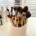 Transparent Acrylic Makeup Organizer Stand and Brush Holder Lipstick Organizer Tray Cosmetic Box Makeup Holder Organizer Stand Box With mirror, Cosmetic Storage Box Drawer. 