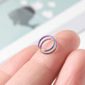 Stainless Steel Double Hoop Nose Ring Nostril Piercing Nose Ring Jewelry For Women. 