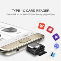 Portable USB 3.1 Type C Card Reader USB-C TF Micro SD OTG Adapter Type-C Memory Card Reader For Samsung Macbook Huawei LeTV. 
