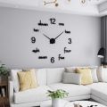 Wooden Wall Clock 3D New Clock Wooden Clock Wall 3D Best for Wall Decoration Items Wall Clocks For Bedroom DIY Clock 24 by 24 INCH. 