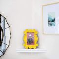 Handmade Monica Door Frame Wood Yellow Photo Frames Collectible Home Decor Collection Cosplay Gift. 