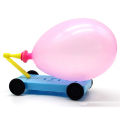 DIY Balloon Powered Car Recoil Force Physics Experiment Educational Kids Toy. 