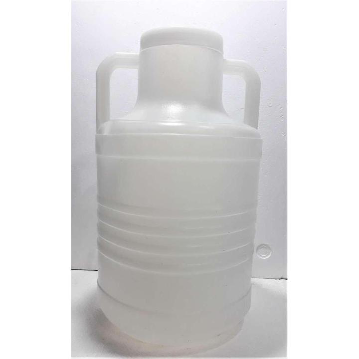 Plastic Water Gallon Bottle Cane 5 Liter Pure Life White