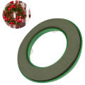 1Pc Round Wreath Base Floral Foam Rings Foam Floral Wreath Flower Arrangements Blocks Hoop Ring Wedding Funeral Supplies Natuo. 
