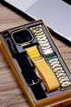 G9 Ultra Pro & G9 Ultra Max Golden Edition, 3 in 1, Bluetooth Calling, Health Monitoring, Waterproof Design, NFC, strap adjusting tool , 50g. 
